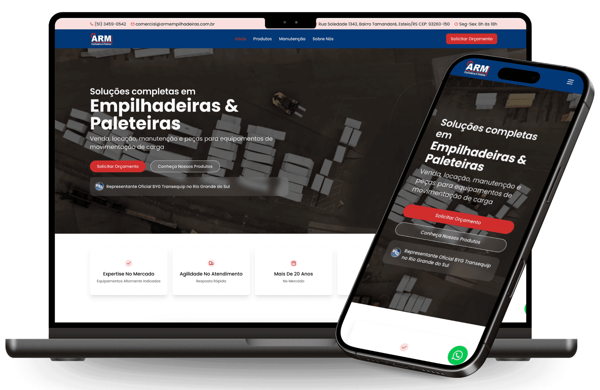Website Arm Empilhadeiras